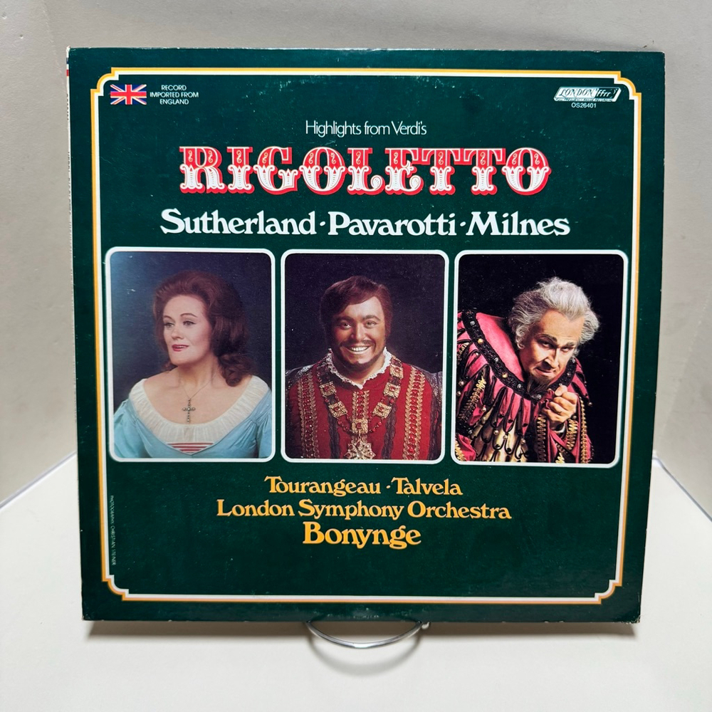 1973 London Records Vinyl 33 RPM LP Giuseppe Verdi “Rigoletto”
